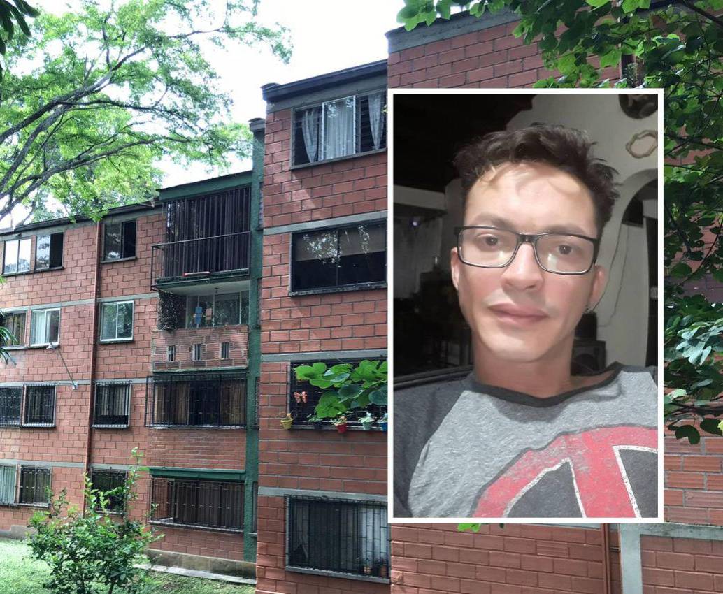A Juan Pablo Arango Uribe, más conocido como Pogo, lo encontraron sin vida en su casa, en el cuarto piso de este edificio. Su avanzado estado de descomposición permitió ubicarlo tras varios días desaparecido. FOTOS: <b>LAURA ROSA JIMÉNEZ VALENCIA Y CORTESÍA</b>