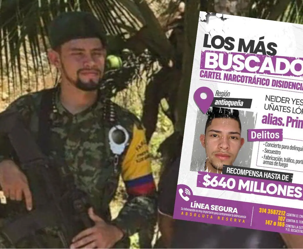 Néider Yesid Uñates López, alias Primo Gay, es considerado uno de los hombres más peligrosos de las disidencias de las Farc, principalmente en Briceño, Valdivia e Ituango. FOTOS: CORTESÍA