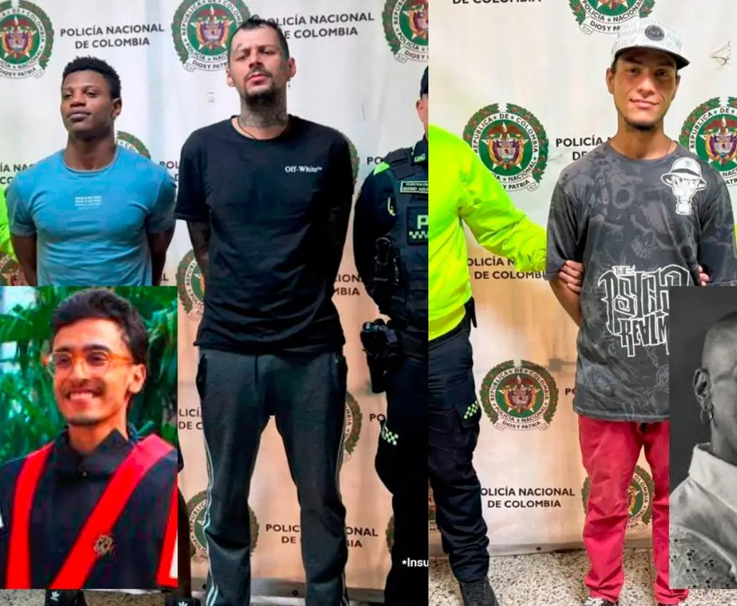En la imagen izquierda: a Yoimar Blandón Córdoba (izq.) y a Daniel González Cano (der.) los condenaron por el asesinato del docente Mateo Jaramillo Naranjo (detalle). En la imagen derecha: Diego Alexánder Becerra Rave deberá purgar una pena por el crimen del activista Karis Saldarriaga (detalle). FOTOS: CORTESÍA