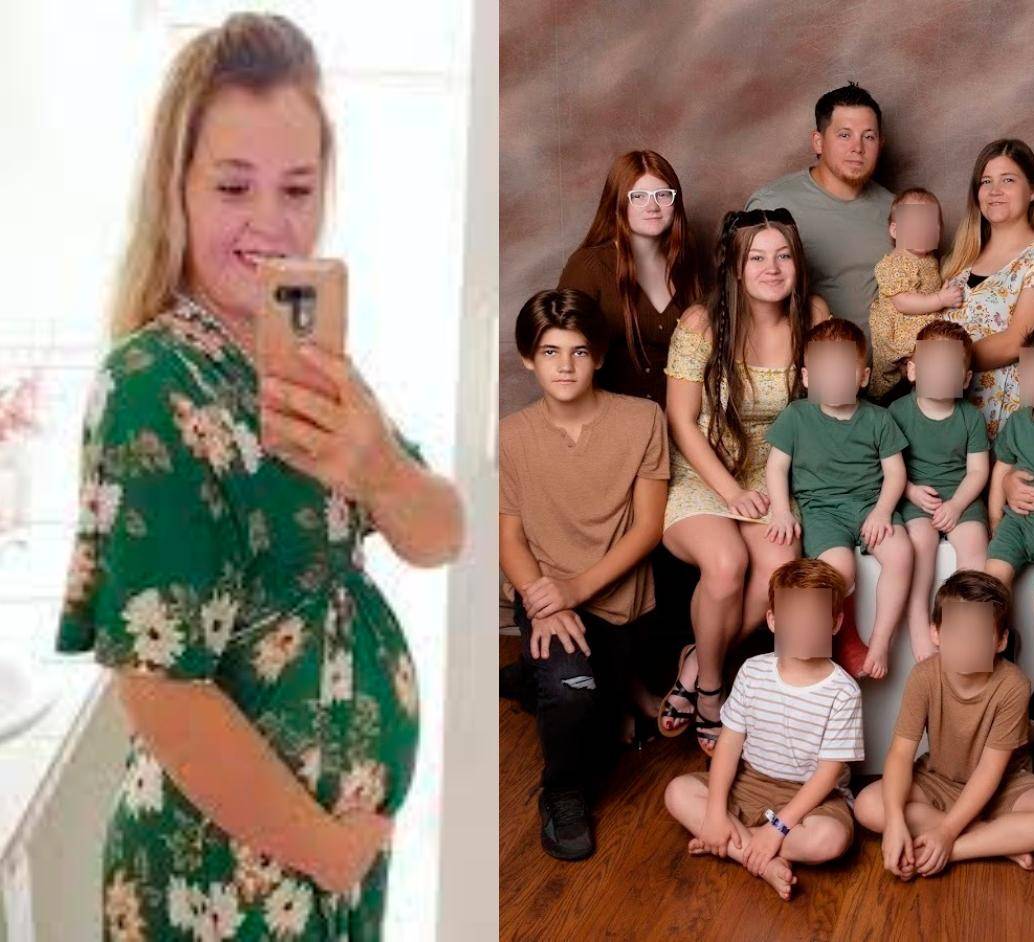 Esta es la numerosa familia de Courtney Rogers. FOTO: Instagram @our_large_family_life