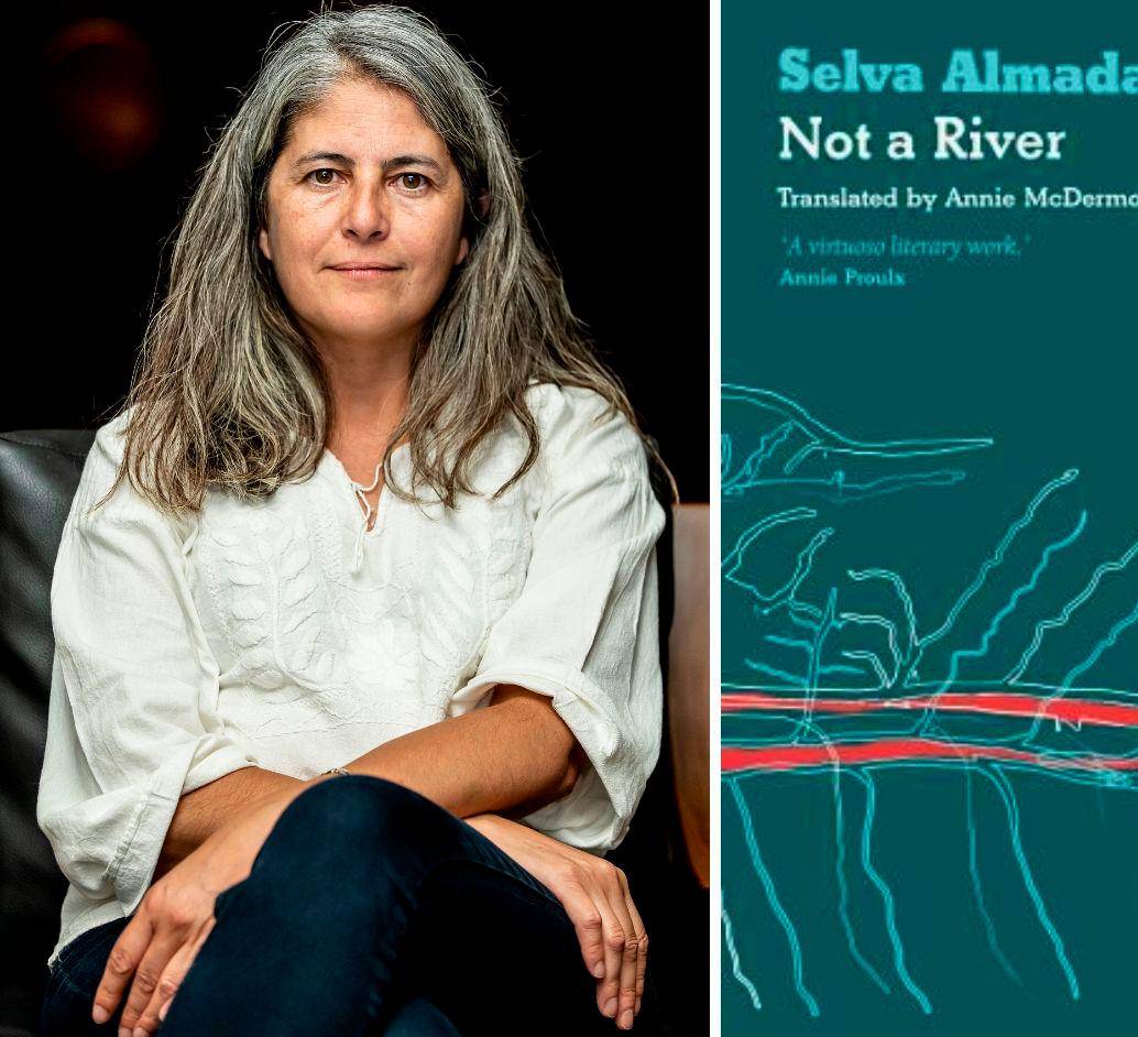 A principios de año Selva Almada estuvo en Medellín, en el marco del Hay Festival. Esta es la portada de la edición que compite en el International Booker Prize 2024. Fotos: Jaime Pérez. Cortesía.