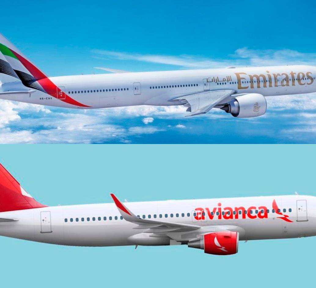 Emirates y Avianca competirán en la ruta Bogotá - Miami. FOTO CORTESÍA AVIANCA Y EMIRATES