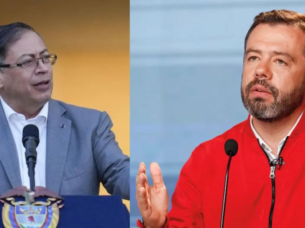 Gustavo Petro, presidente, y Carlos Fernando Galán, alcalde de Bogotá. Fotos: Colprensa