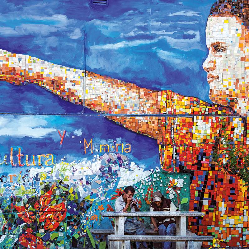 Mural ubicado en el barrio Moravia FOTO: El Colombiano