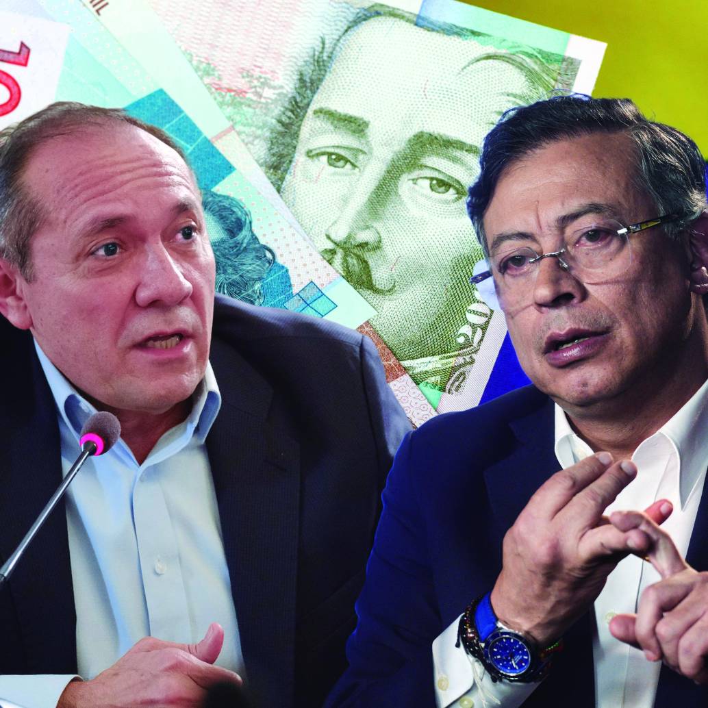 El ministro de Trabajo, Antonio Sanguino; y el presidente Gustavo Petro, citaron para este lunes 16 de febrero a la Comisión de Concertación de Políticas Salariales para analizar el decreto transitorio. Foto: Archivo y Cortesía