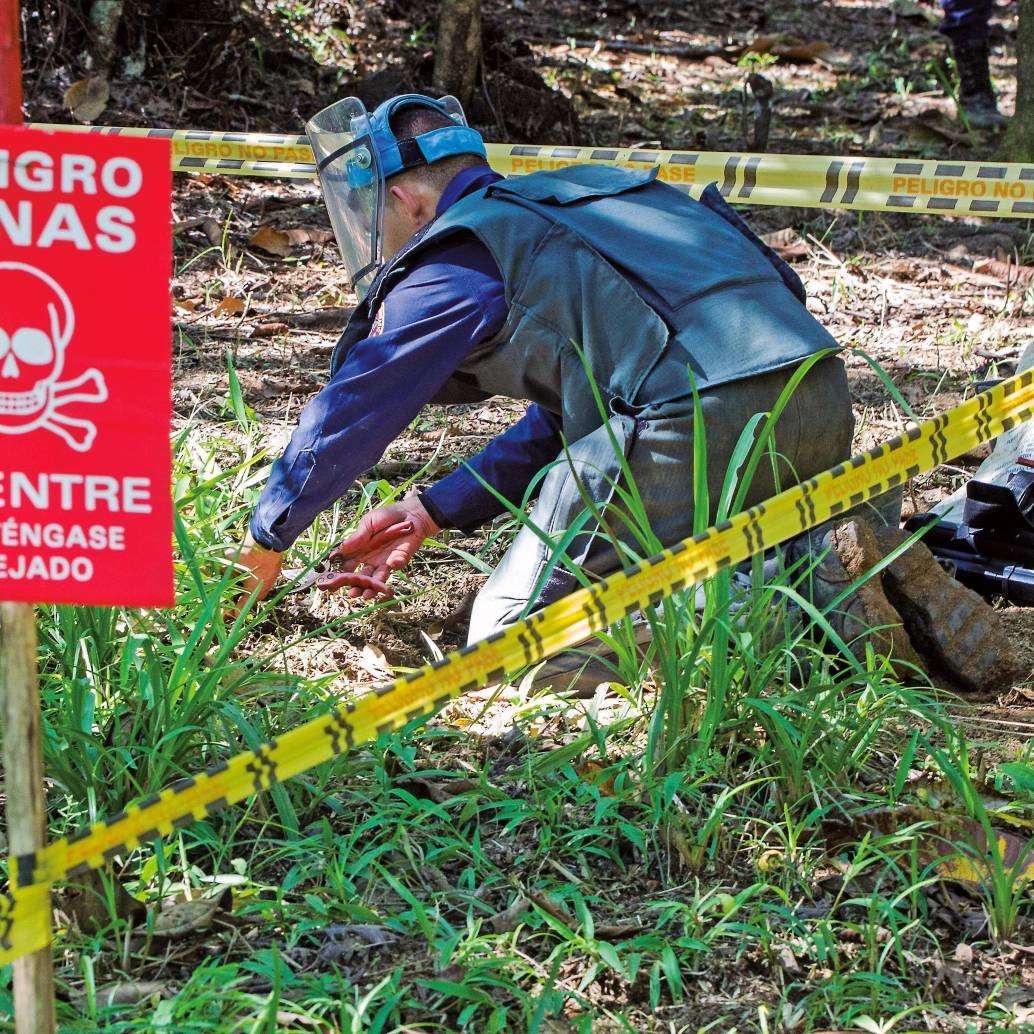 Los procesos de desminado en Antioquia están afectados por líos de seguridad. <span class="mln_uppercase_mln">FOTO</span> <b><span class="mln_uppercase_mln">Jaime Pérez</span></b> 