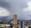 Aguacero que cayó en Medellín el pasado 22 de julio. FOTO: Juan Antonio Sánchez Ocampo
