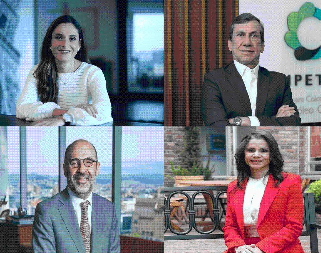 Los gremios consideran prioritario fortalecer la seguridad energética y recuperar la confianza de los inversionistas. En la foto: Nelson Castañeda, presidente ejecutivo de Campetrol, Natalia Gutiérrez (Acolgen), Camilo Sánchez, Andesco, Luz Stella Murgas Maya (Naturgas). FOTOS CORTESÍA