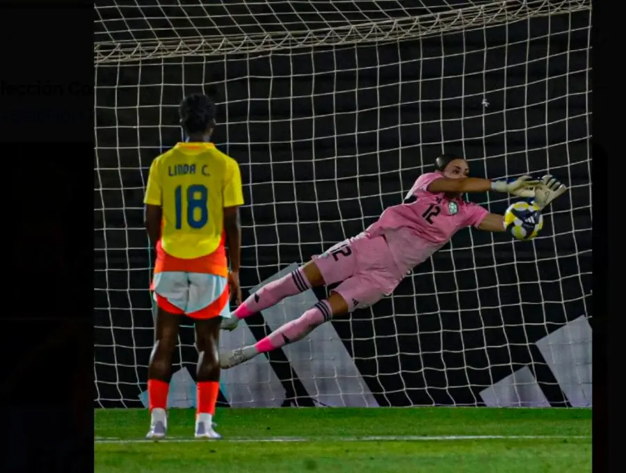 Linda Caicedo, jugadora del Real Madrid fue la que más cerca de anotar estuvo en el amistoso entre Colombia y México. FOTO CORTESÍA FCF 