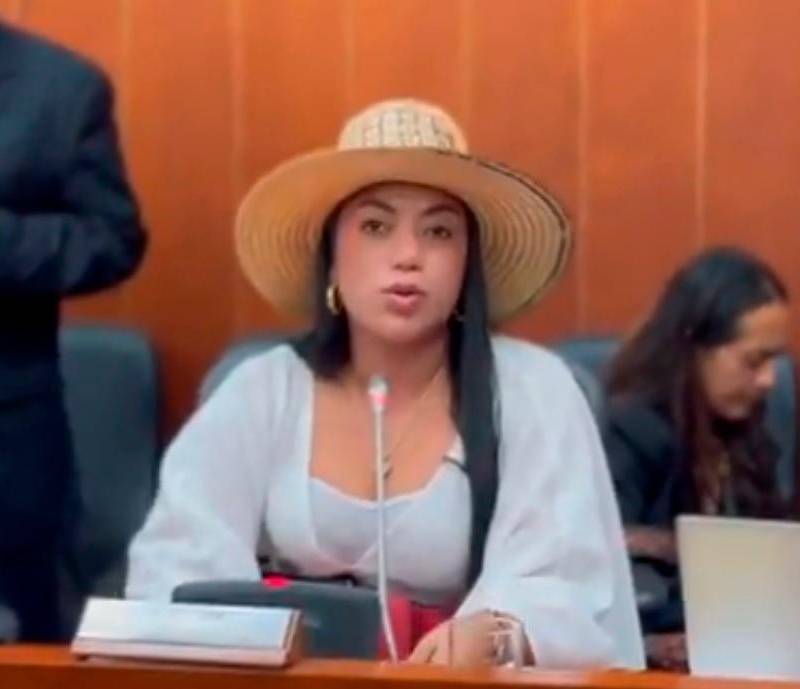 Martha Peralta Epieyú, abogada y senadora del Pacto Histórico. FOTO: Captura de video