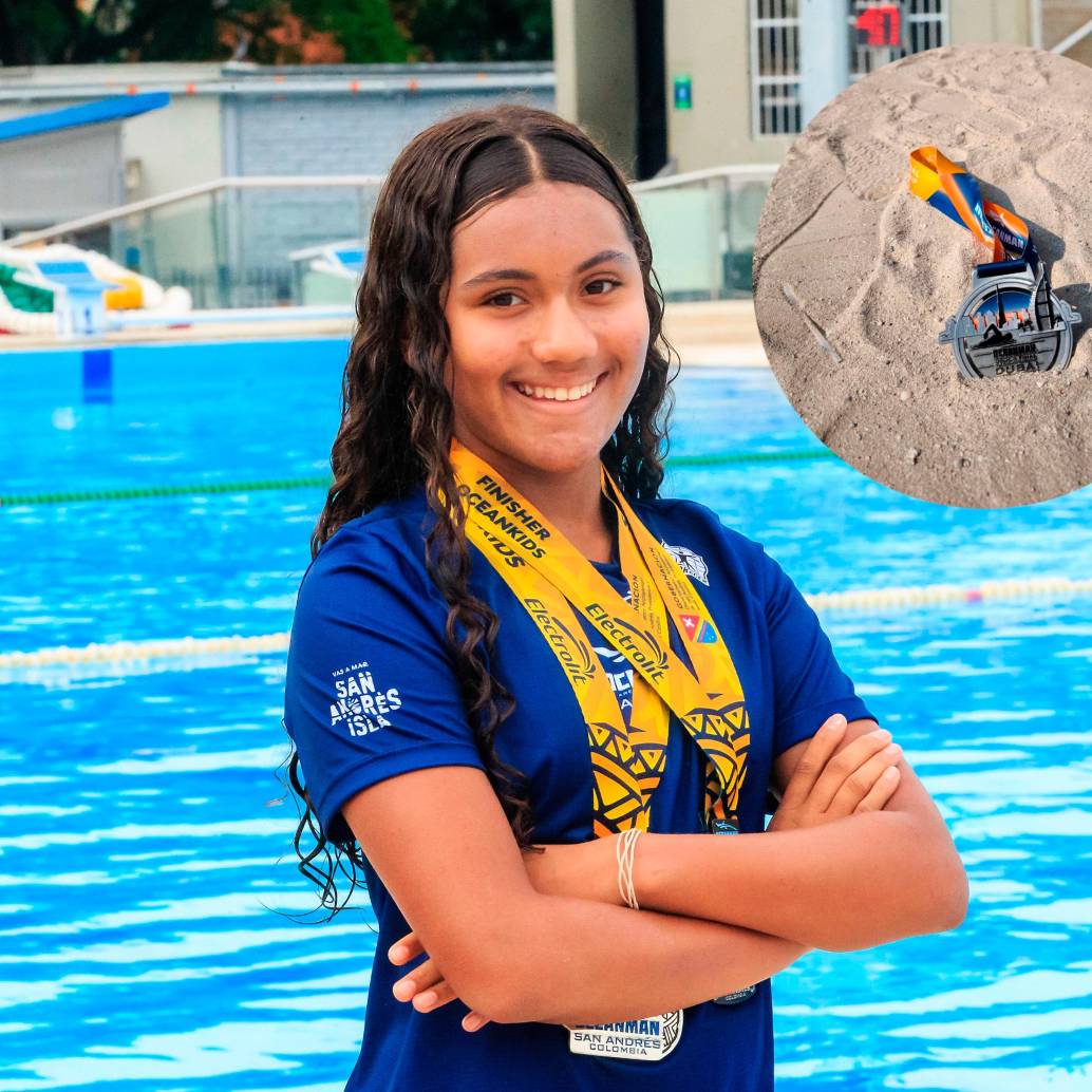 Sofía Carmona pudo cumplir su sueño de ir al Mundial de Aguas Abiertas en Dubái y fue top 10. FOTO: Camilo Suárez