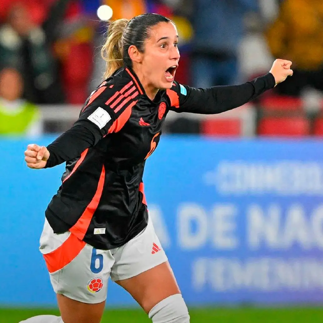 Daniela Montoya (6) volvió a convertir y Colombia ya es líder de la Copa de Naciones Femenina. FOTO X-FIFA