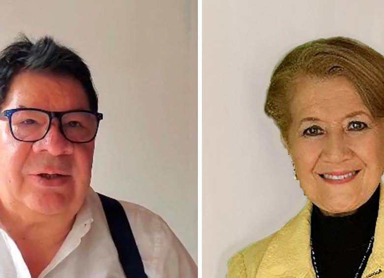 Percy Oyola (izq.) y Miryam Triana mantienen una puja por la presidencia de la CGT. FOTO cortesía