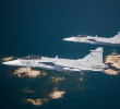 Aviones suecos Gripen. Foto: AFP