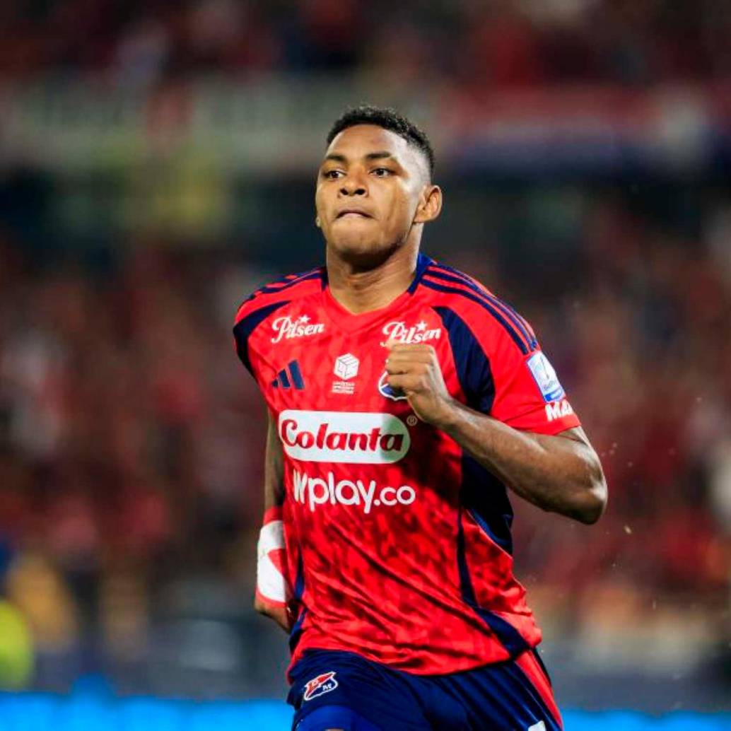 El delantero Brayan León hace parte de los viajeros que el DIM llevo a Pereira para el duelo por la fecha 19 de la Liga Betplay. FOTO CAMILO SUÁREZ 