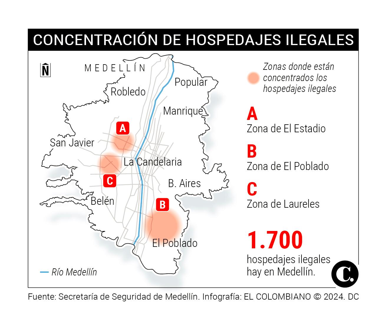 Lo que hay detrás de los 1.700 hospedajes ilegales en Medellín