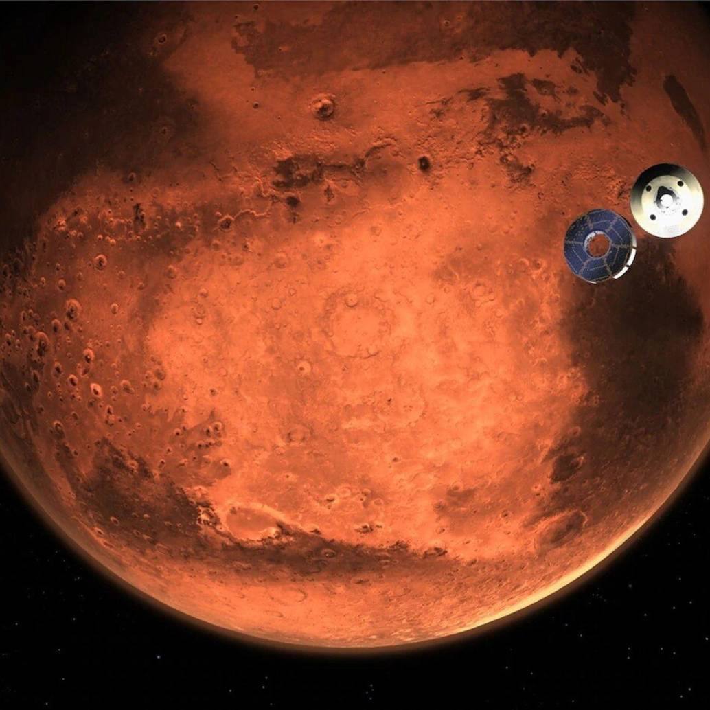 Marte es el cuarto planeta del Sistema Solar y está en medio de la Tierra y Júpiter. Foto: Nasa. 