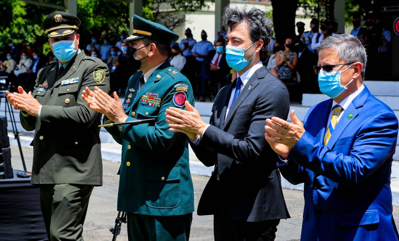 Con la presencia de las máximas autoridades se celebró el Día de la Independencia. FOTO. Jaime Pérez