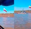 La bandera fue retirada por la fuerza pública de Perú. FOTO CORTESÍA
