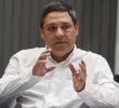 Descripción: Candidato Presidencial y Expresidente del Senado. Lugar: Sede del Grupo El Colombiano en Envigado. Personajes: Mauricio Lizcano. Fecha de evento: 23/07/2025. Foto: Manuel Saldarriaga Quintero.