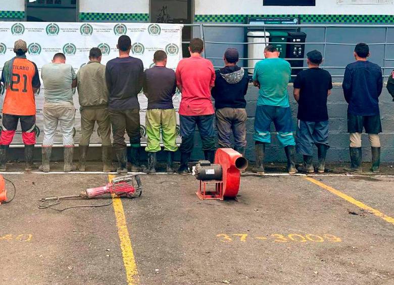 La captura se produjo en la en la vereda El Socorro, de Girardota. Foto cortesía. 