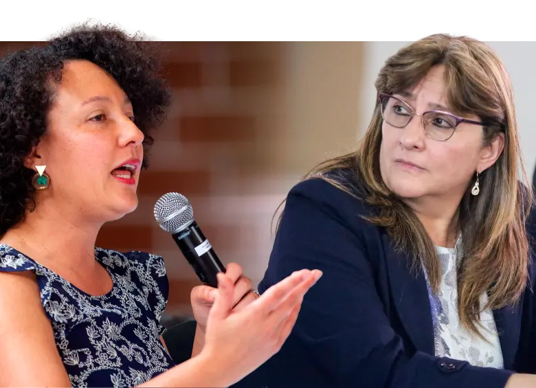 La exministra Ángela María Buitrago ha reiterado que ha sido intimidada y amenazada por la senadora Isabel Zuleta, en medio de cuestionamientos a la mesa de paz en Medellín. FOTO Camilo Suárez y Colprensa