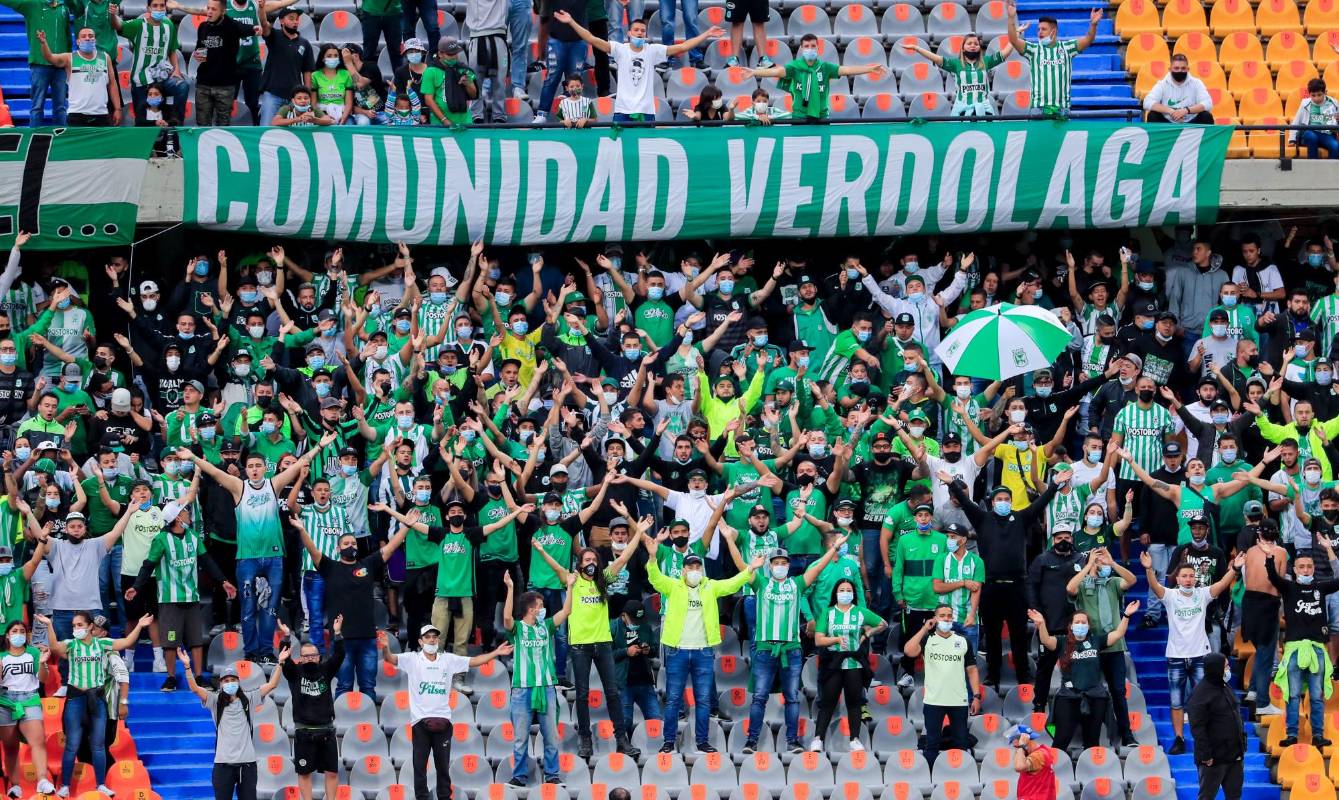 Los aficionados volvieron al estadio Atanasio Girardot después de una fecha de sanción. FOTO: Jaime Pérez