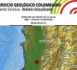 El SGC reportó un sismo de magnitud 3,1 en Sipí, Chocó, en la madrugada de este lunes 24 de agosto de 2026. Foto: SGC