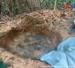 Las víctimas fueron obligadas a cavar la fosa común donde después fueron enterradas. FOTO FISCALÍA