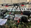 Este es el tipo de drones que usan las disidencias de las Farc para atacar a los militares y demás enemigos en los combates en las zonas rurales. FOTO: Cortesía