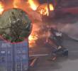La aeronave era un Eurocopter AS350 B2 y quedó destruida tras el impacto y el incendio en el sitio. FOTO: Tomado de X: @Dennys_Alerts