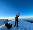 La montañista colombiana espera culminar con éxito el ascenso a las cumbres volcánicas. FOTO<b><span class=mln_uppercase_mln> colprensa</span></b>