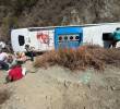 El accidente, entre Santa Fe de Antiquia y Giraldo dejó, hasta el momento, siete personas heridas. Foto: Cortesía