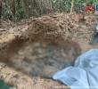 Fosas donde hallaron a los religiosos desaparecidos en Guaviare. Foto: Fiscalía