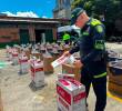 Parte del material incautado por las autoridades en el operativo contra el contrabando. FOTO: Cortesía
