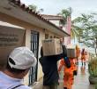 Entrega de ayudas en la zona del Urabá tras afectaciones por las intensas lluvias. FOTO: Cortesía