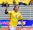 La delantera Mayra Ramírez es una de las figuras que tiene la Selección Colombia femenina en la Copa América en Ecuador. FOTO CORTESÍA FCF