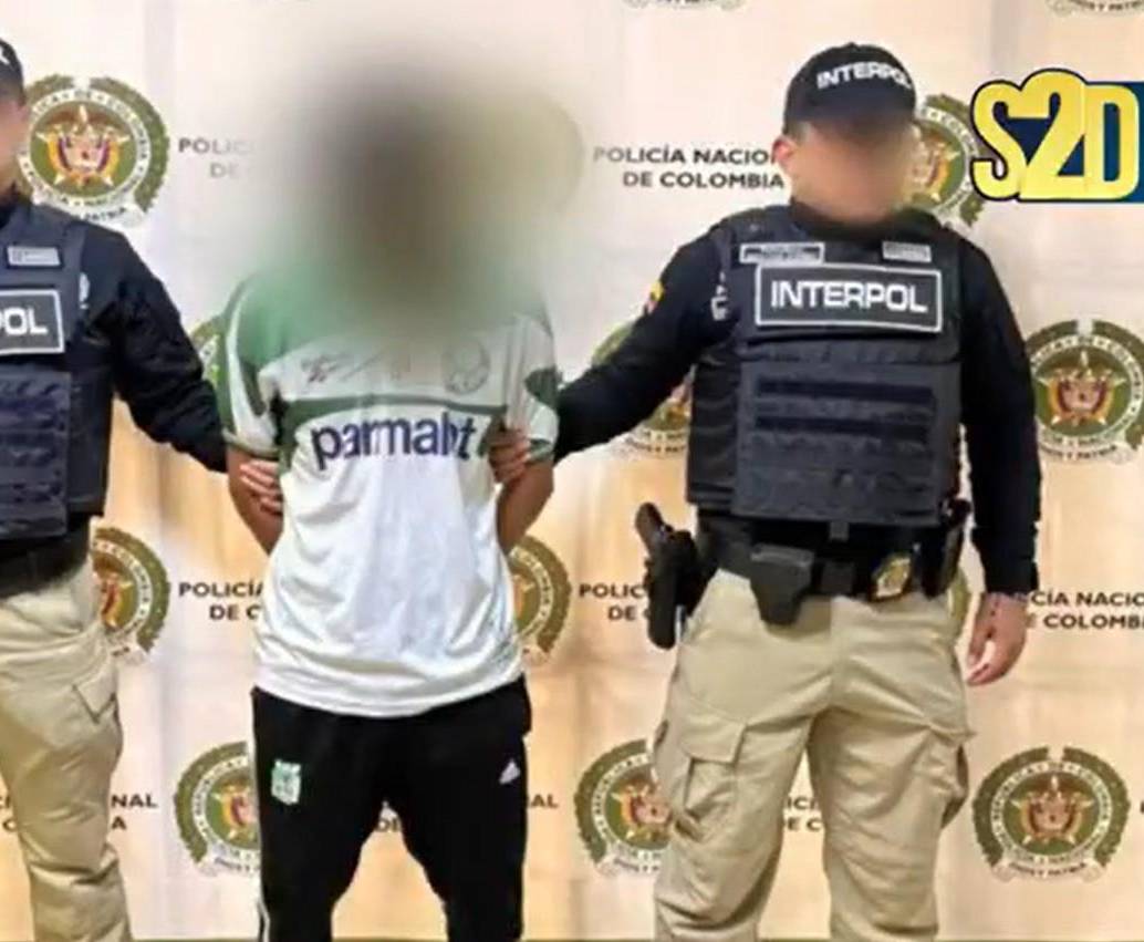 El hombre fue detenido por agentes de Interpol en el país. FOTO: imagen tomada de redes.