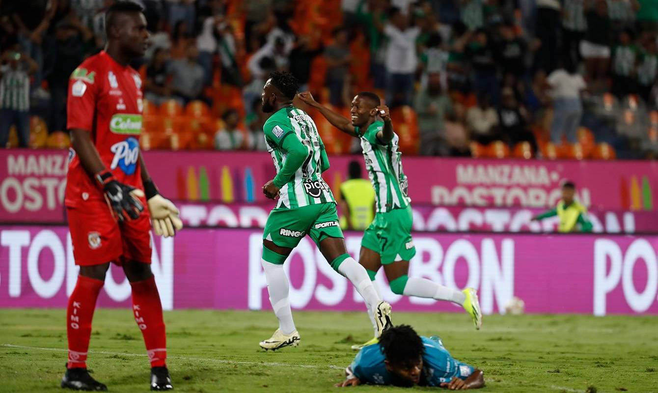 El equipo de Pablo Repetto, se puso al día con el calendario al vencer 2-0 a Jaguares en el Atanasio Girardot en juego pendiente de la octava jornada. Foto: Jaime Pérez