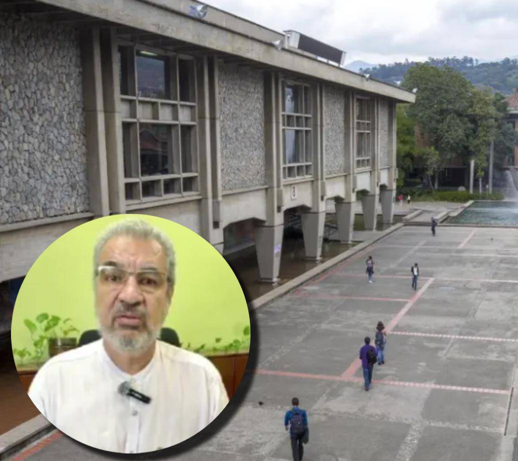 Héctor Iván García, a su vez, señaló que él no es un agente del Gobierno Nacional, y que el petrismo no se tomó la Universidad de Antioquia. FOTO Juan Antonio Sánchez y cortesía. 