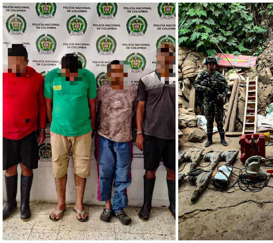 Las operaciones se hicieron en conjunto entre el Ejército y la Policía Nacional. FOTO Cortesía Cuarta Brigada del Ejército. 