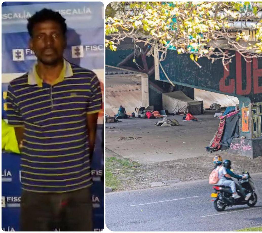 William Benavides, un habitante en situación de calle que según las autoridades sería conocido como alias El Diablo, celebró un preacuerdo con la Fiscalía. FOTOS: Cortesía Fiscalía y Archivo