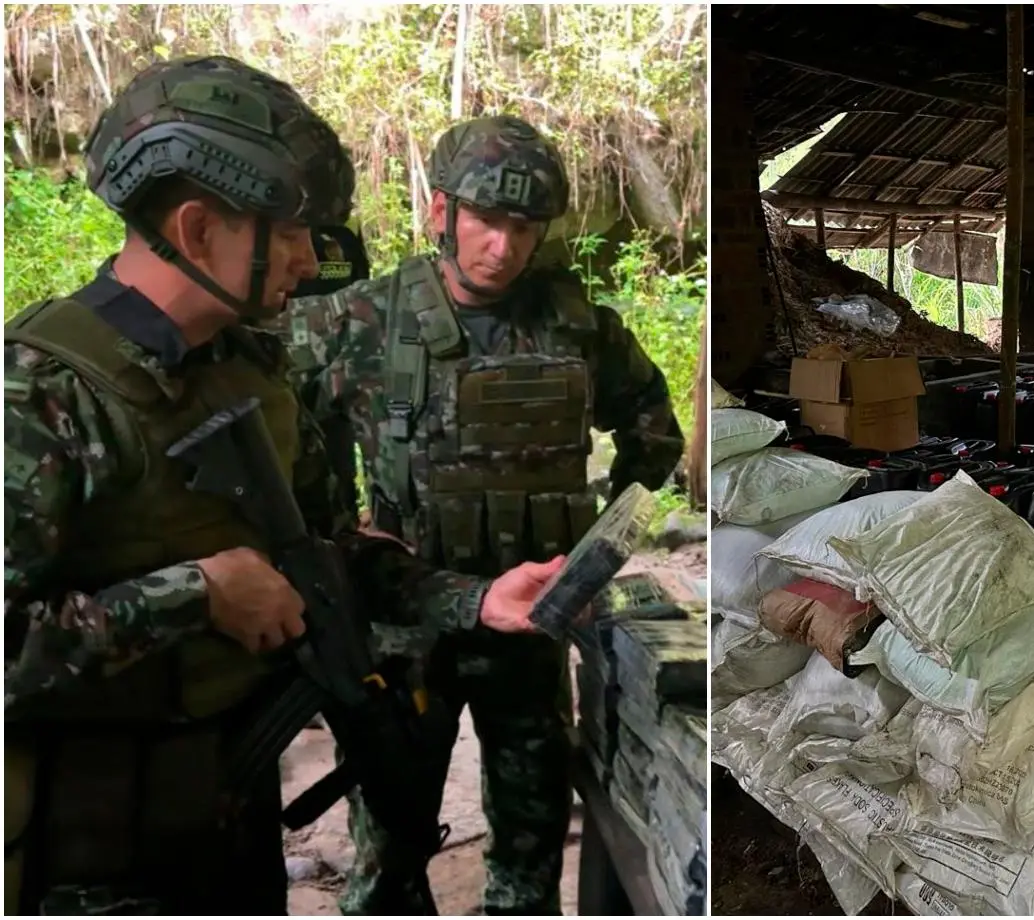 Desde julio del año pasado, ya van 13 laboratorios de droga que se encuentran cerca de Medellín. FOTOS: Cortesía
