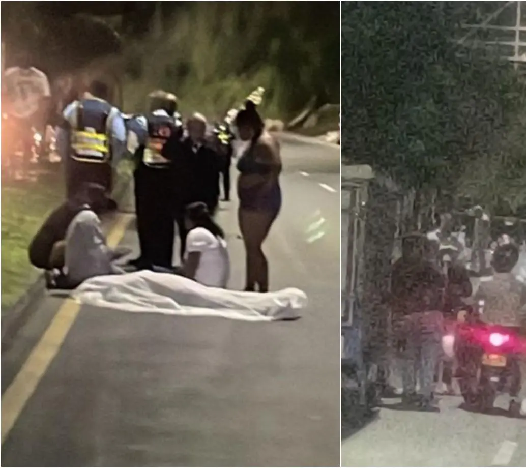 Los hechos ocurrieron en inmediaciones de la vía al Occidente de Antioquia, a la altura del barrio Vallejuelos. FOTOS: Cortesía