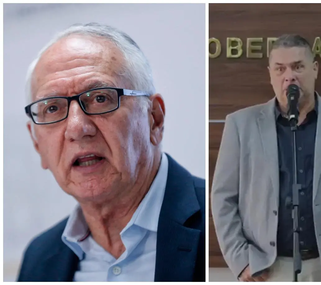 El ministro de salud Guillermo Alfonso Jaramillo (izquierda) le respondió al gerente del Hospital San Rafael Luis Fernando Arroyave (derecha) sobre la crisis de esa institución. FOTO: Colprensa y Cortesía Gobernación 