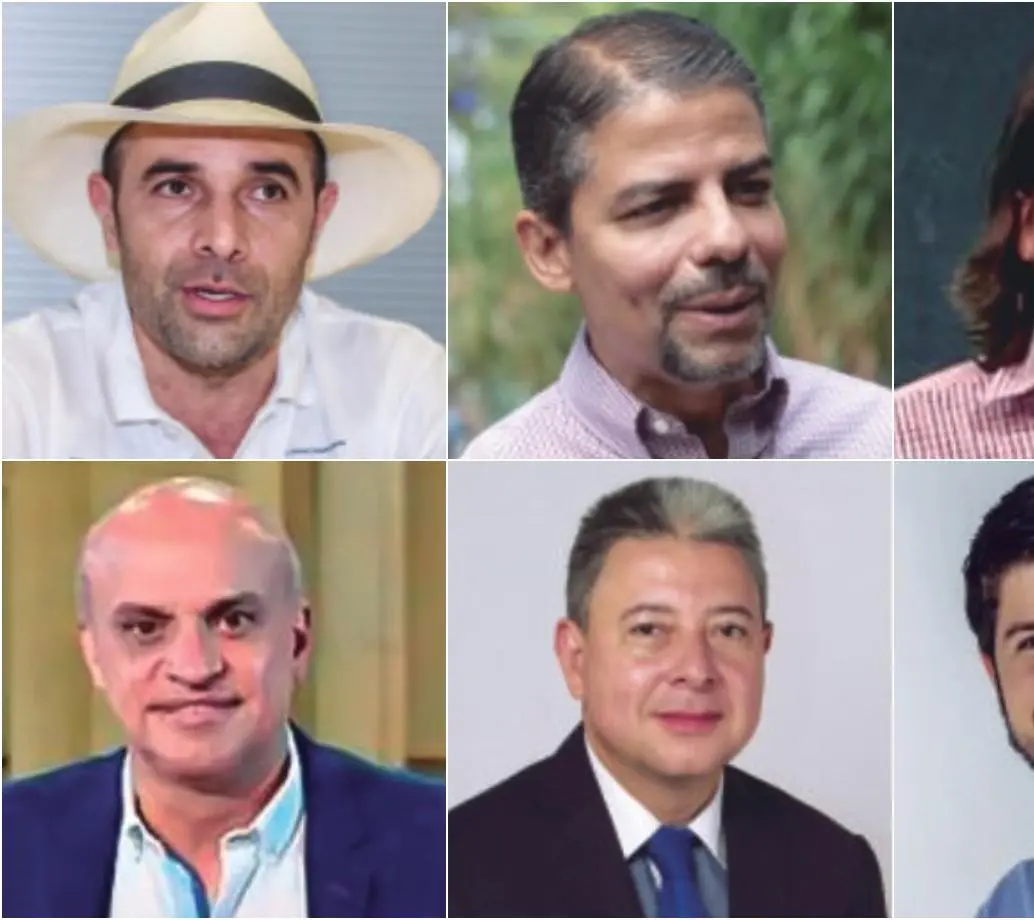 De izquierda a derecha y de arriba y abajo: Andrés Guerra, Luis Guillermo Patiño, Rafael Nanclares, Mauricio Parodi, Nicolás Albeiro Echeverri y Luis Miguel López. FOTOS: Archivo y Cortesía