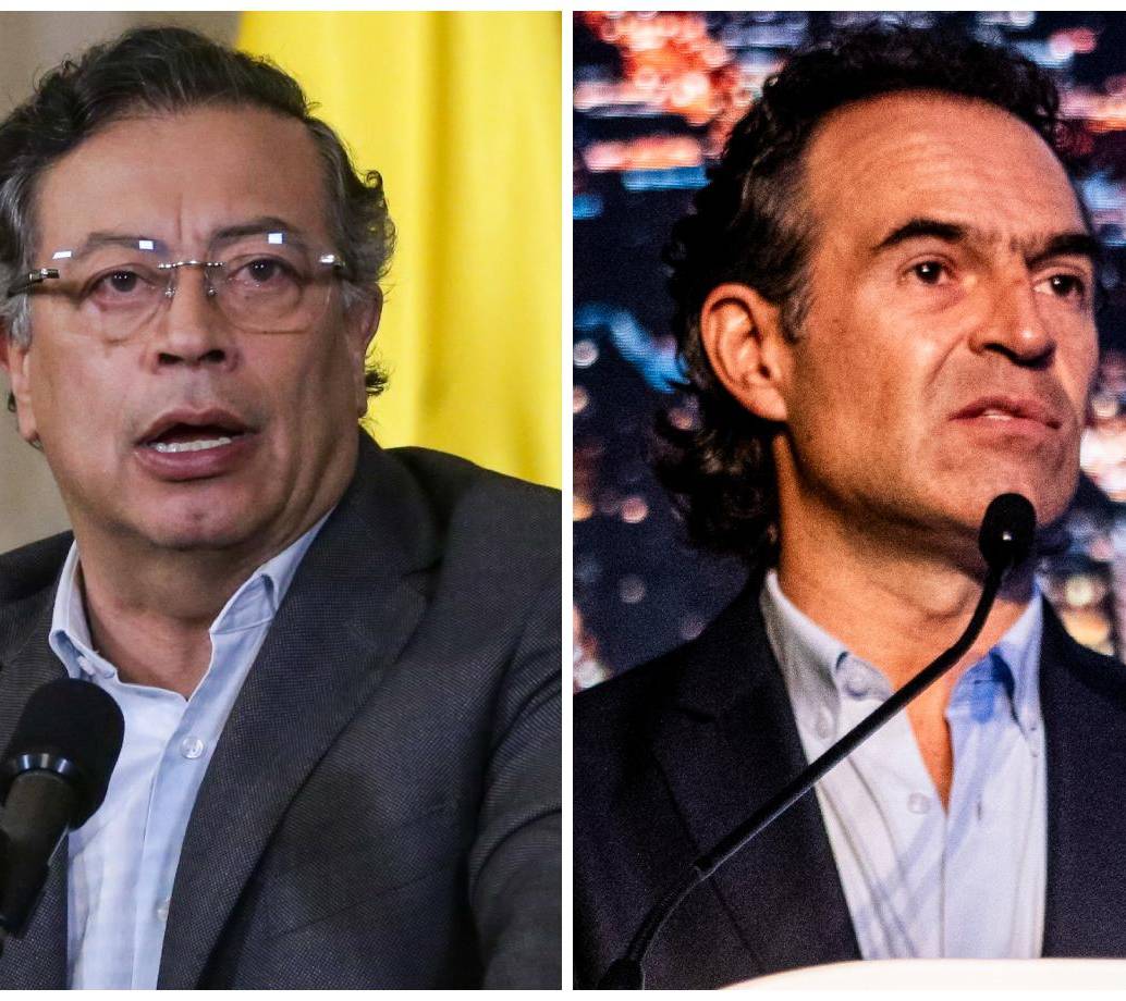 El presidente Gustavo Petro y el alcalde de Medellín, Federico Gutiérrez. FOTOS: Colprensa y Archivo El Colombiano