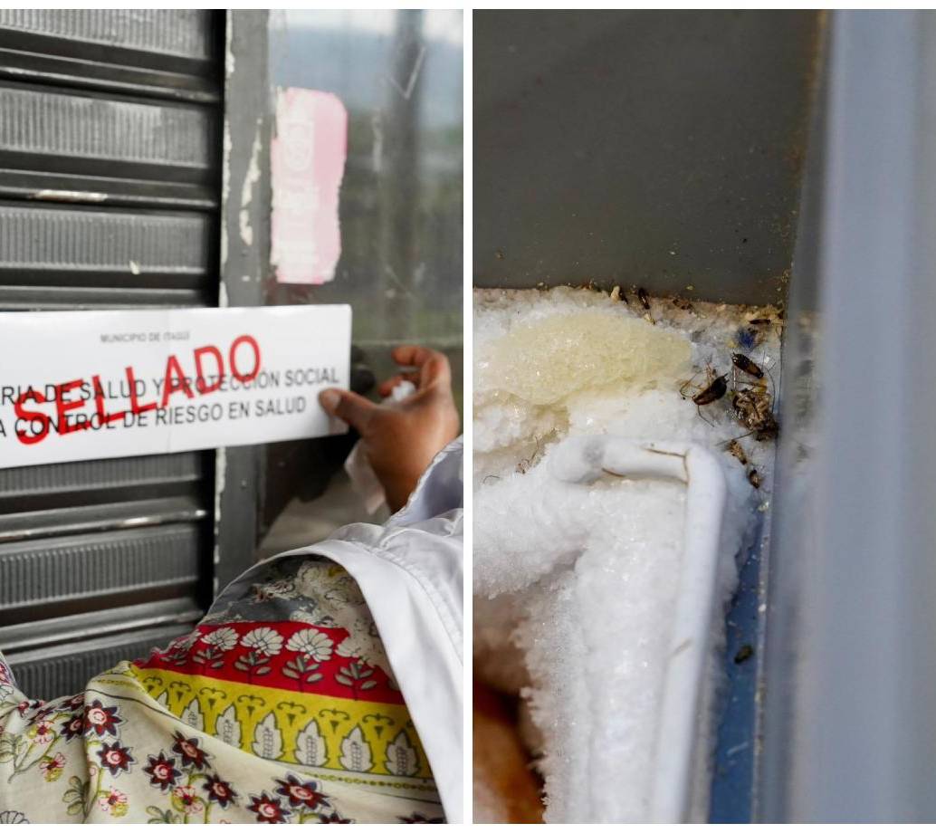 En la visita al establecimiento se pudo constatar que no cumplía con las exigencias de salubridad e higiene requeridas. FOTOS Alcaldía de Itagüí.