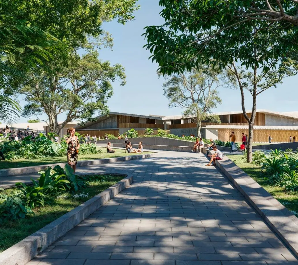 Así lucirá el primero de cinco Recreos Culturales de la ciudad en la Comuna 15 Guayabal. FOTO Alcaldía de Medellín.