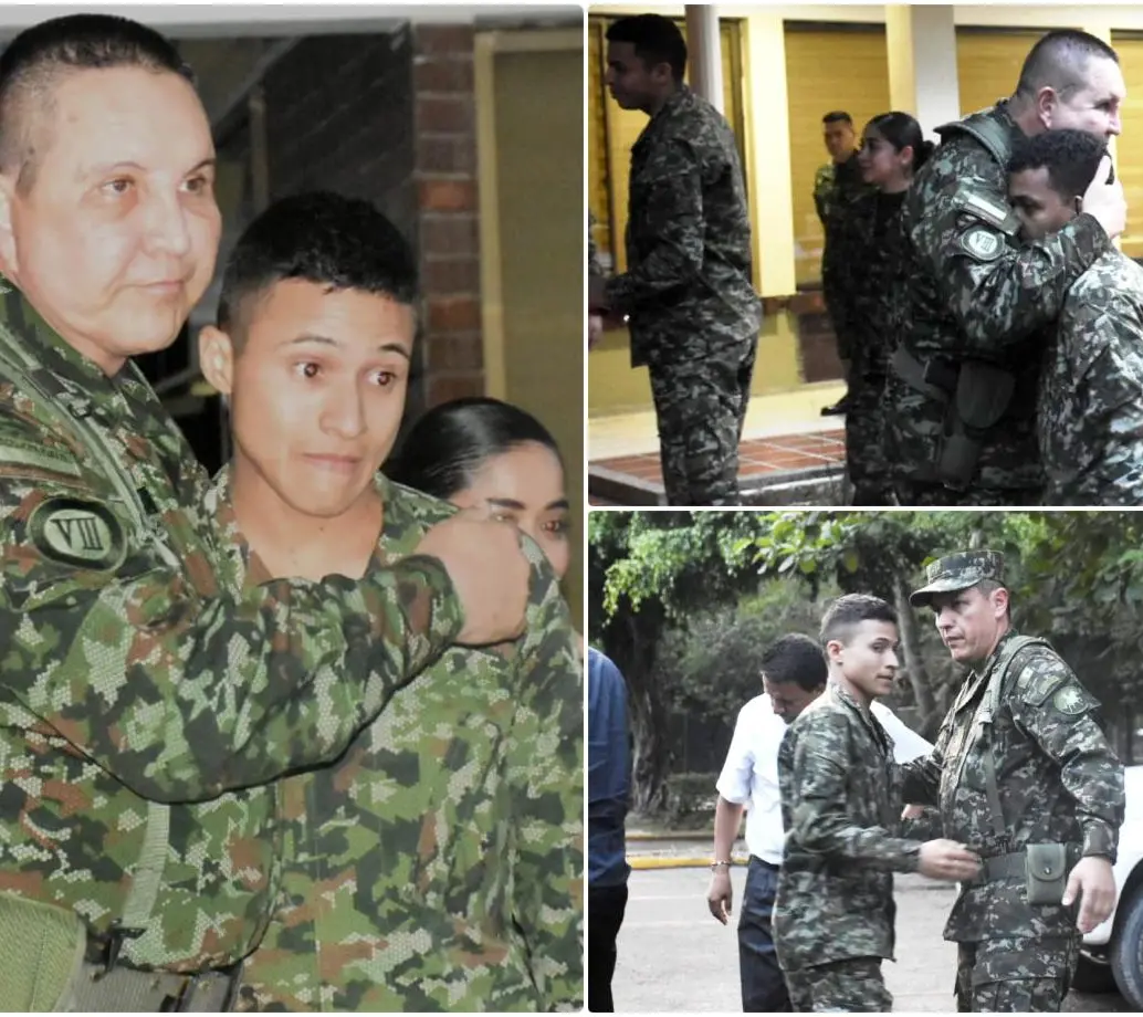 Los soldados ya fueron recibidos por personal militar y están siendo objeto de valoraciones de salud, informó el Ejército. FOTO: Cortesía Ejército Nacional